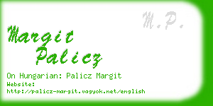 margit palicz business card